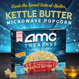 AMC Theatres Microwave Popcorn 6 count, Kettle Butter
