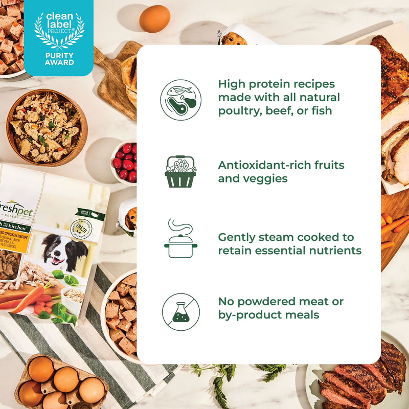 Freshpet Fresh Dog Food, Tender Chicken Recipe, Slice & Serve Roll, 1 lb.