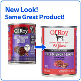 Ol' Roy Filet Mignon Flavor Cuts in Gravy Wet Dog Food, 13.2 oz Can