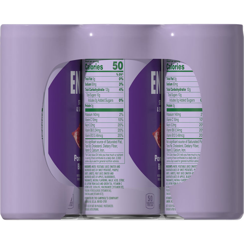 V8 Energy Pomegranate Blueberry Energy Drink, 8 fl oz Can, 12 Pack