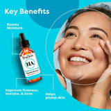 TruSkin Hyaluronic Acid Face Serum, Dual-Action Hydration with Ceramides & Aloe, 1 fl oz