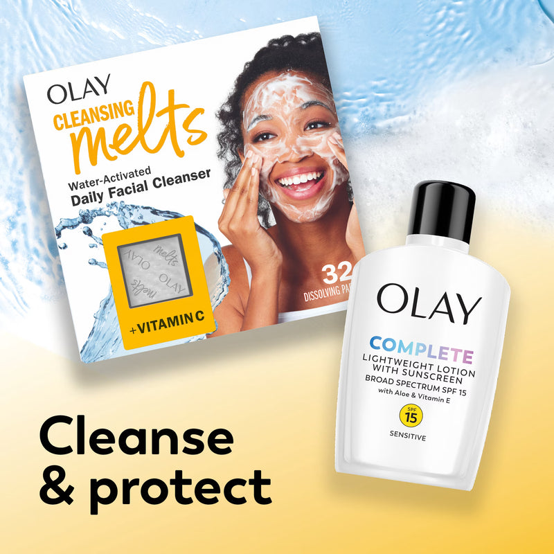 Olay Skin Care Complete Daily Face Lotion for Sensitive Skin, SPF 15 Sun Protection, 6 oz