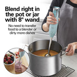 Hamilton Beach 2 Speed Immersion Blender with Stainless Steel Blending Wand and Whisk, Ice Blue