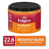 Folgers Breakfast Blend Ground Coffee, Mild Roast, 22.6 oz Canister