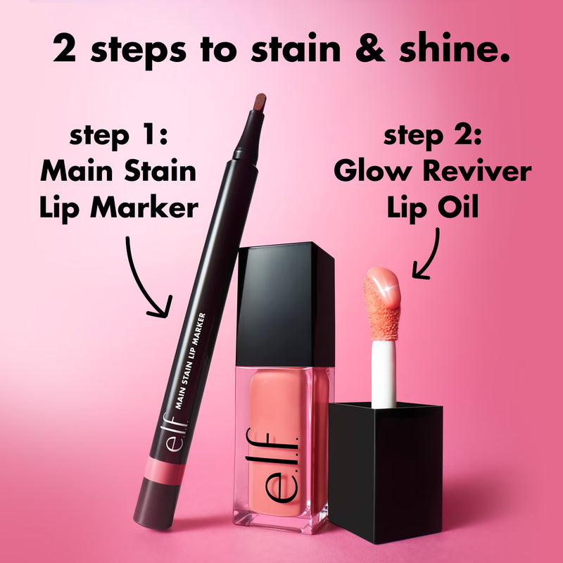 e.l.f. Main Stain Lip Marker, Rose Macaron, 0.034 fl oz