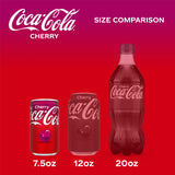 Coca-Cola Cherry Soda Pop Mini Cans, 7.5 fl oz, 6 Pack