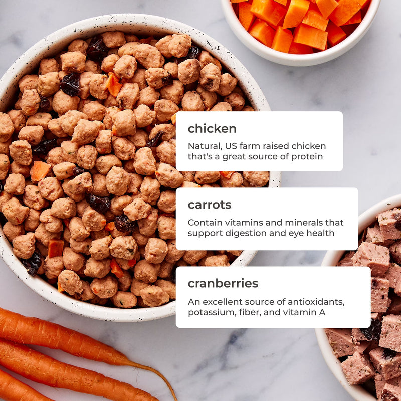 Freshpet Fresh Dog Food, Small Dog Chicken Recipe, Small Bites Freshly Roasted Meals, 1 lb