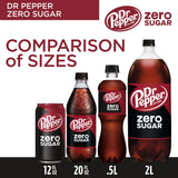 Dr Pepper Zero Sugar Soda Pop, 12 fl oz, 24 Pack Cans