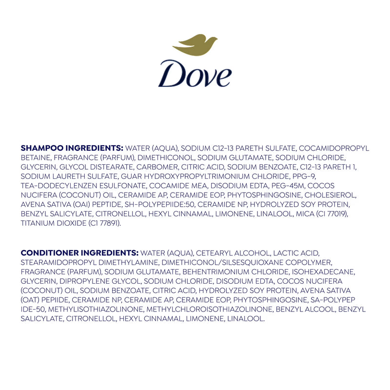 Dove Intensive Repair Shampoo & Conditioner Set, 12 fl oz 2 count