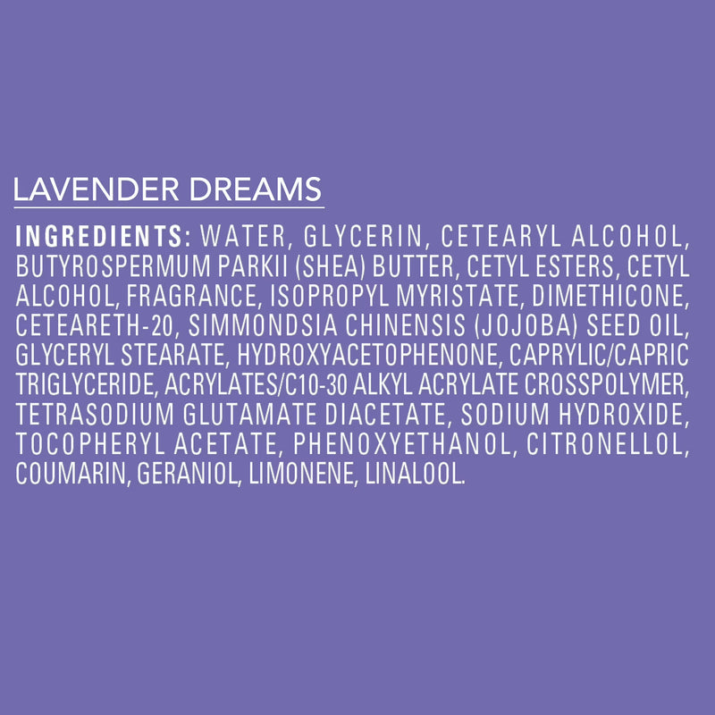 Jergens Shea Fusion Lavender Dreams Scented Body Lotion, Moisturizer for Dry Skin, 14 fl oz