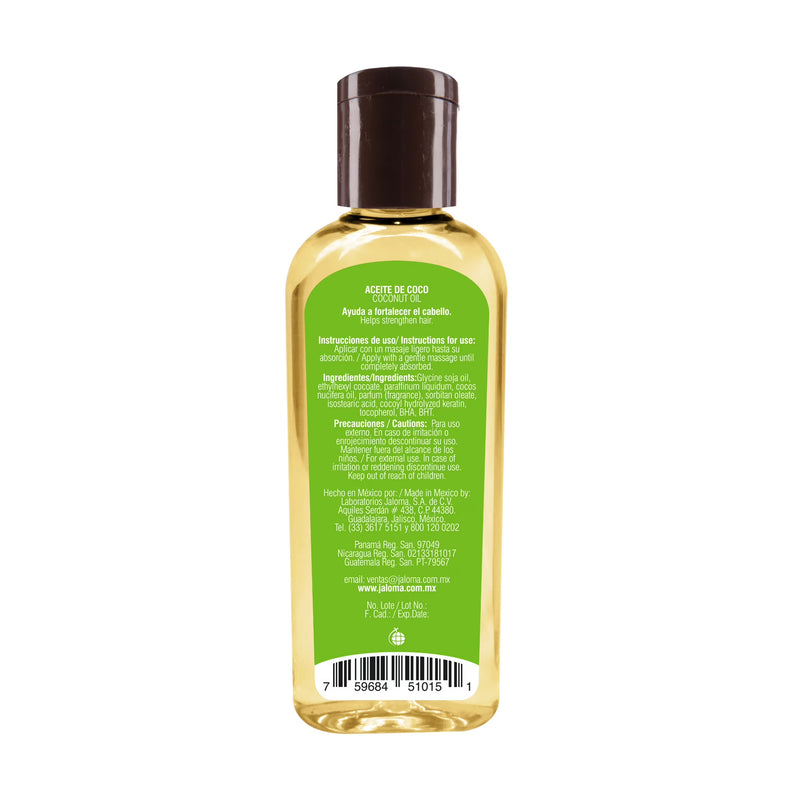 Jaloma Coconut Oil For Hydration Of All Skin And Hair Types, 4 fl oz