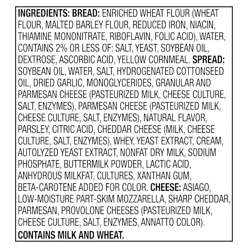 Great Value Five Cheese Texas Toast, 13.5 oz, 8 Count (Frozen)