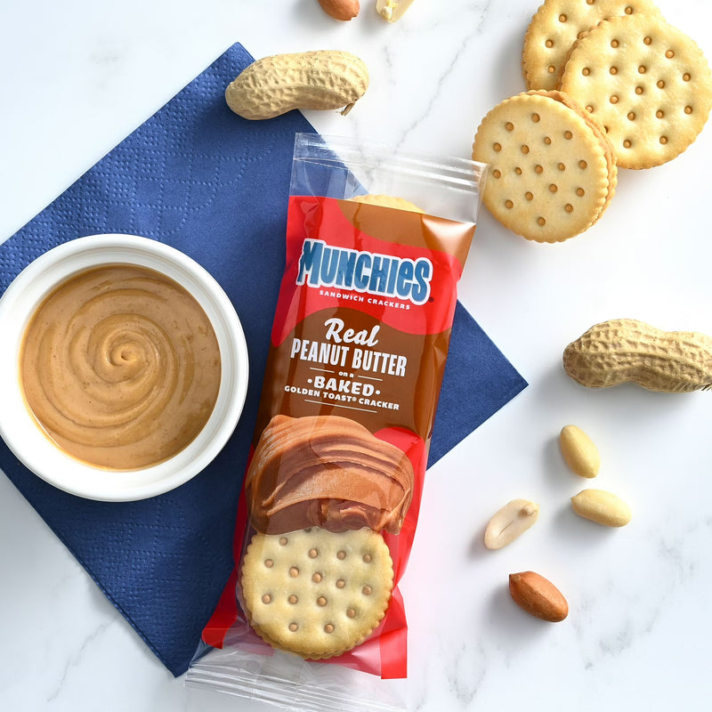 Munchies Real Peanut Butter Baked Golden Toast Sandwich Crackers, 11.36 oz