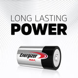 Energizer MAX D Batteries (8 Pack), D Cell Alkaline Batteries