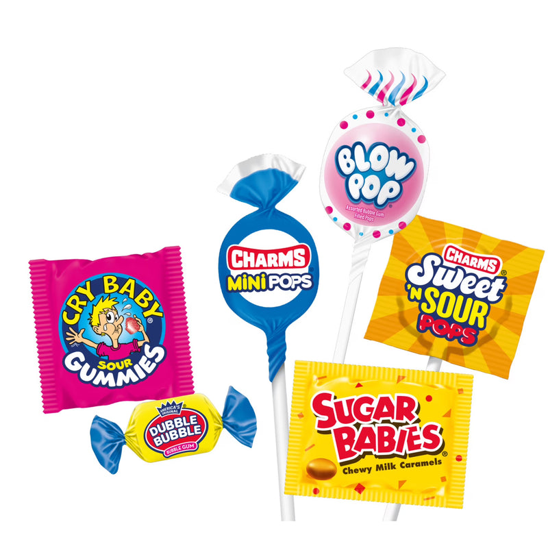 Charms party Pack Assorted Candy Variety Mix 55.5 oz. Bag, Peanut Free, Gluten Free