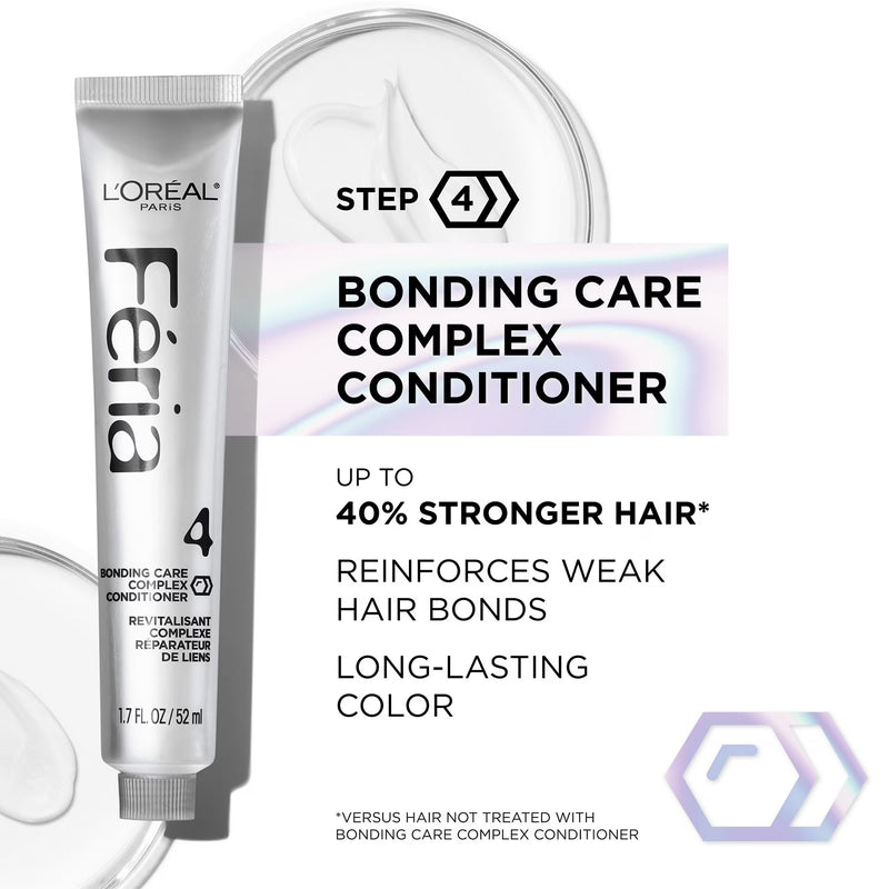 L'Oreal Paris Feria Shimmering Permanent Hair Color, Crystal Brown, 40 Percent Stronger Hair, 1 Kit