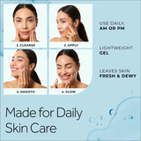 POND’S Fresh Hydration Gel Moisturizer, Hyaluronic Acid, Oil-Free Face Moisturizer – 3.4oz