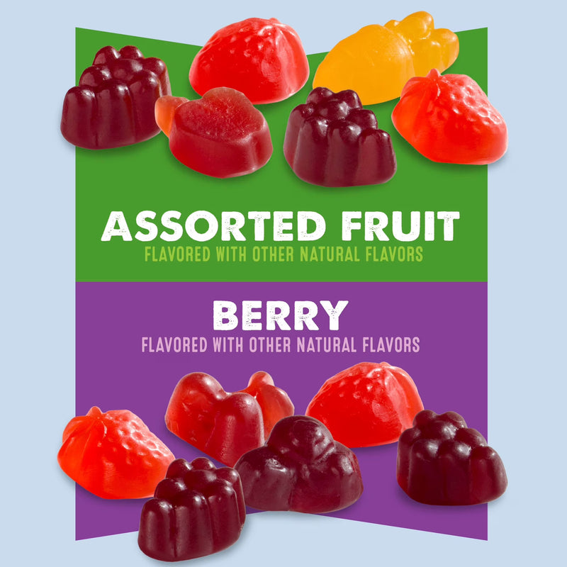 Mott's Berry and Assorted Fruit Flavored Snacks, Gluten Free, Value Pack, 22 Count, 17.6 oz