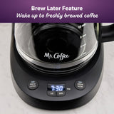 Mr. Coffee Programmable Coffee Maker, 12-Cup Coffee Maker, Black
