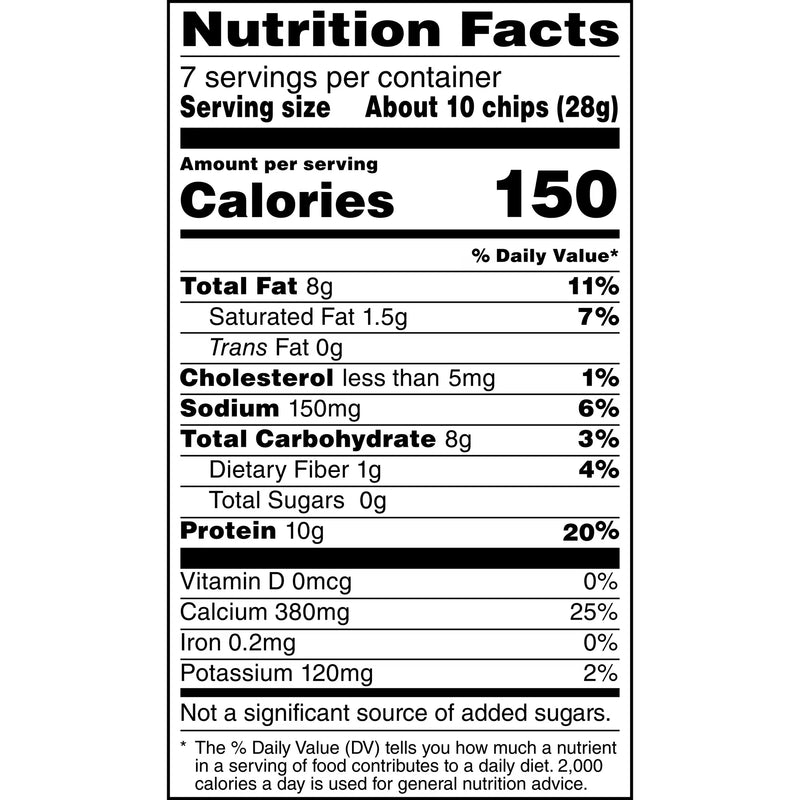 Doritos Protein Nacho Cheese Tortilla Chips Bag, 7 oz