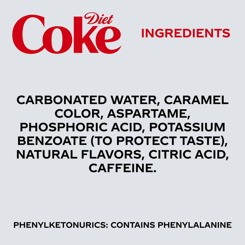 Diet Coke Soda Pop Bottles, 16.9 fl oz, 6 Pack