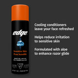 Edge Sensitive Skin Shave Gel for Men, Twin Pack, 14 oz