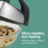 Hamilton Beach 6-Speed Electric Hand Mixer with SoftScrape Beaters, 5 Attachments & Case, Mixer for Kitchen, Black