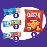 Kellogg's Variety Pack Chewy Assorted Snacks, Ready-to-Eat, Lunch Snacks, 19.9 oz, 20 Count