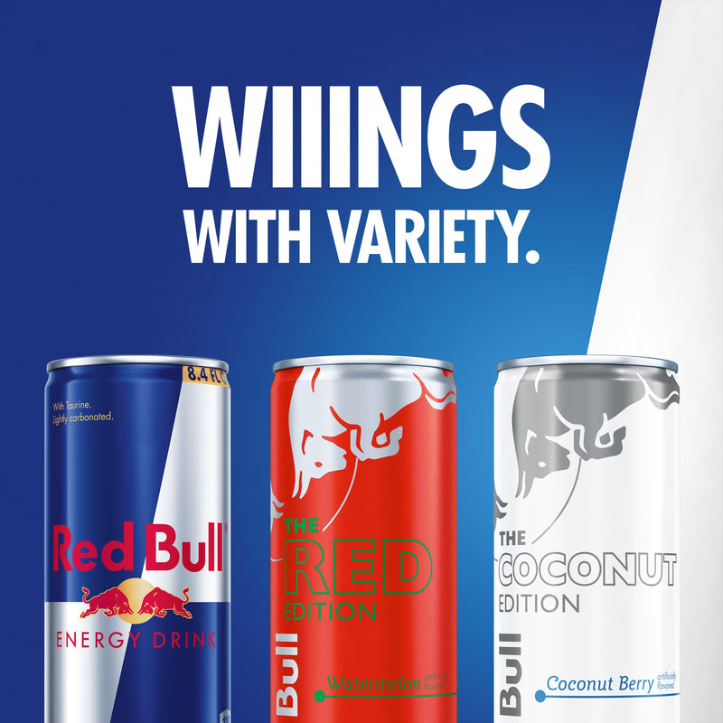 Red Bull Energy Drink Summer Celebration Variety Pack, with 80mg Caffeine,  Taurine & B Vitamins, 8.4 fl. oz.