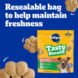 Pedigree Small Tasty Biscuits Dog Treats, Peanut Butter & Bacon Flavor, 64-oz Bag