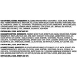 Great Value Mini Alphabet, Chippers & Oatmeal Cookies Variety Pack, 1 oz, 30 Snack Packs