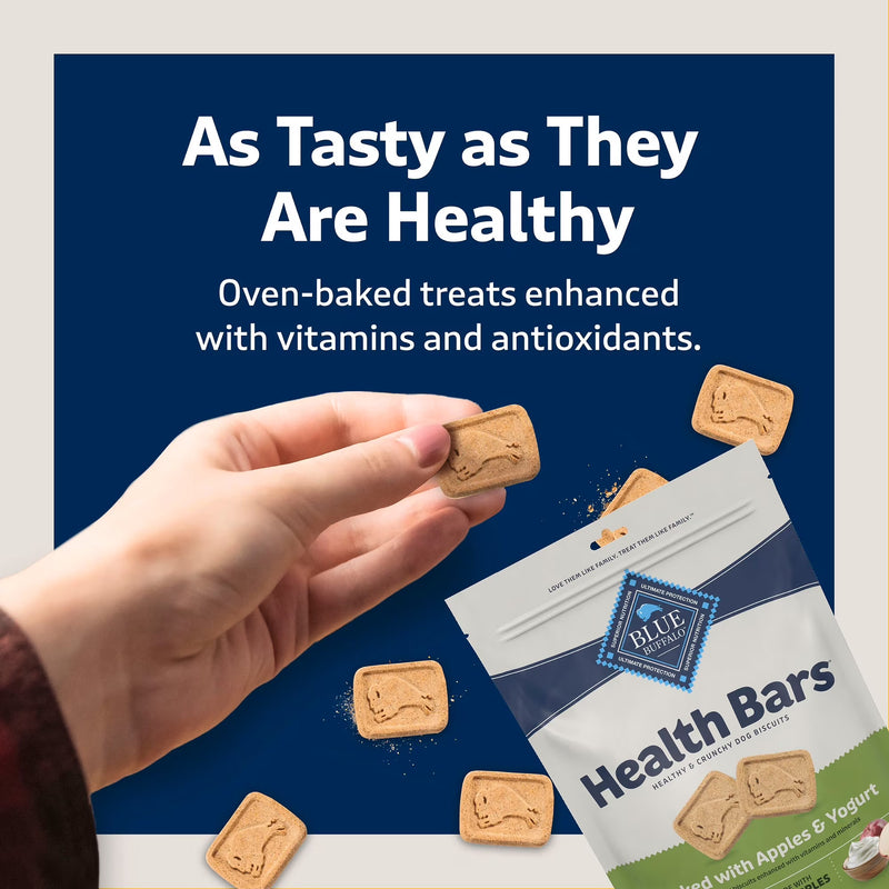Blue Buffalo Health Bars Crunchy Dog Biscuits, Apples & Yogurt, 16-oz. Bag