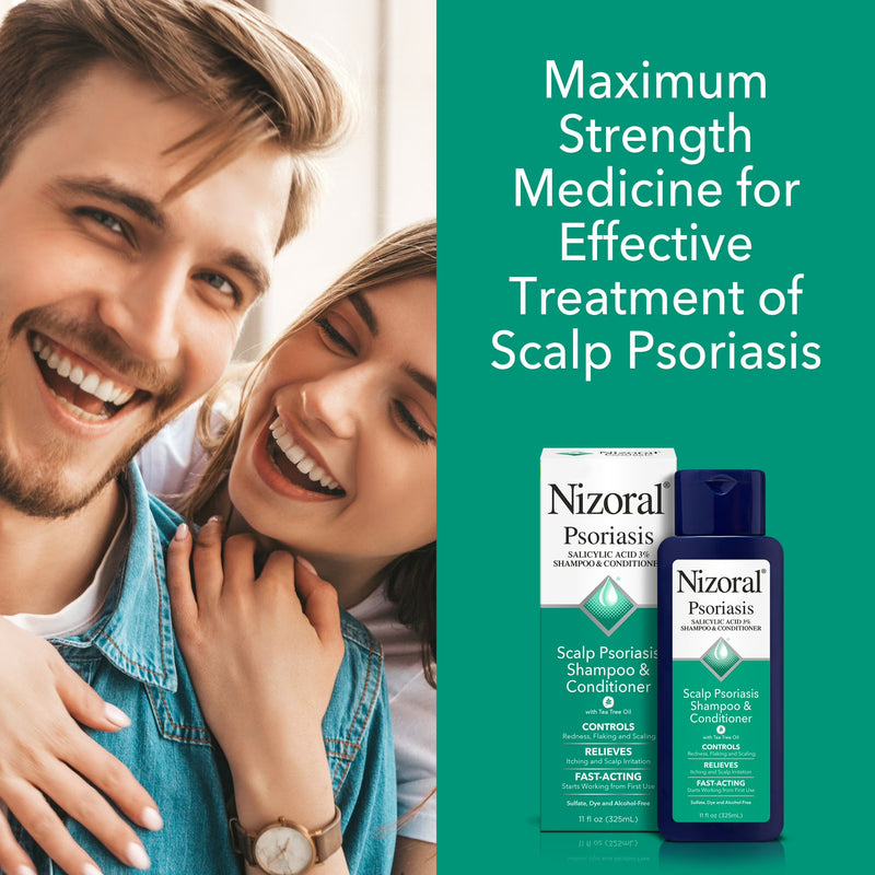 Nizoral Scalp Psoriasis Shampoo & Conditioner, All Hair Types, 11 oz