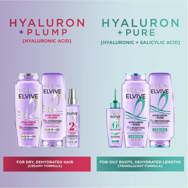 L'Oreal Paris Elvive Hyaluron Pure Conditioner, 28 fl oz