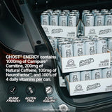 GHOST® ENERGY Zero Sugars Energy Drink, Original Flavor, 200mg Natural Caffeine, 16 fl oz, 12 Pack Cans