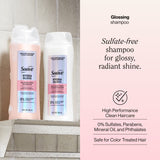 Suave Hydra Gloss Sulfate Free Shampoo with Glycolic Acid & Camellia Flower Oil, 18 fl oz