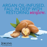 Jergens Argan Oil Weightless Wet Skin Body Lotion, Non-Greasy Moisturizer, for Dry Skin, 10 oz