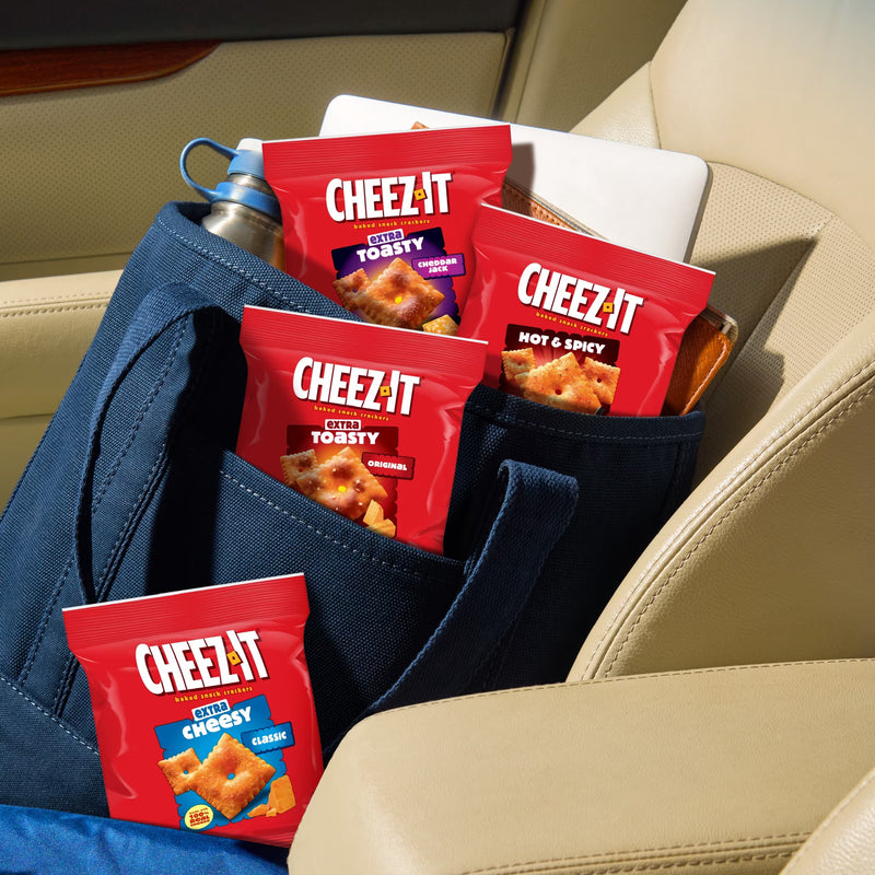 Cheez-It Variety Pack Baked Snack Crackers, Lunch Snacks, 20 Count