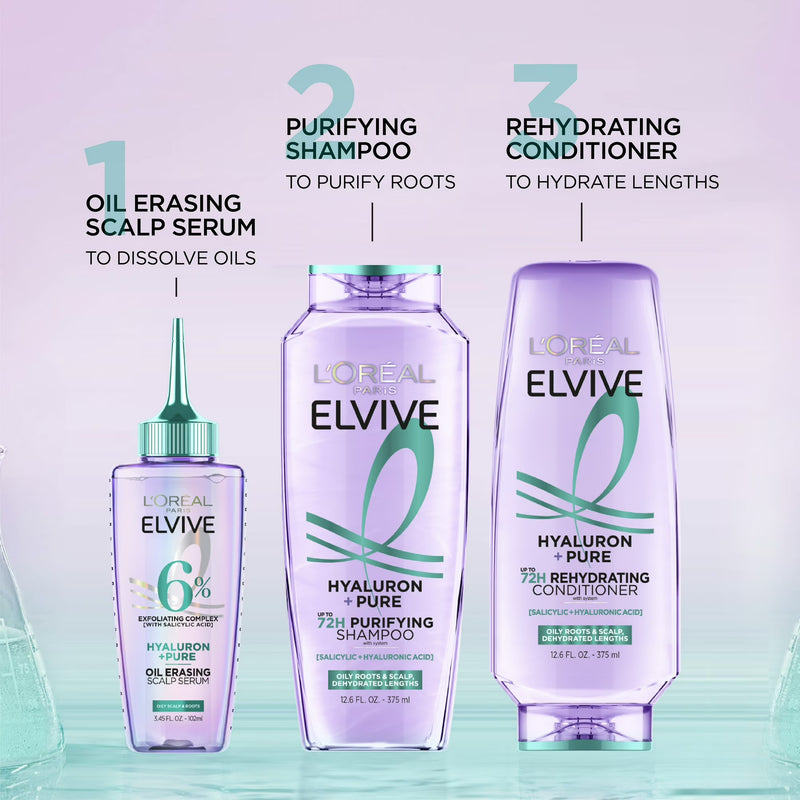 L'Oreal Paris Elvive Hyaluron Pure Conditioner, 28 fl oz