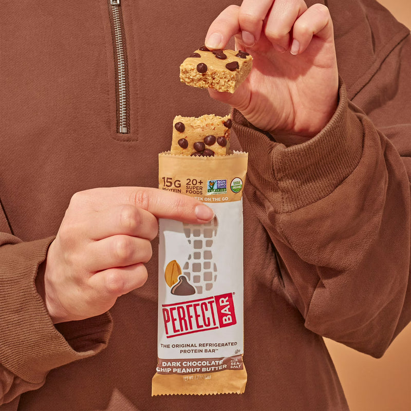 Perfect Bar Gluten-Free Dark Chocolate Chip Peanut Butter Protein Bar, 4 count, 2.3 oz