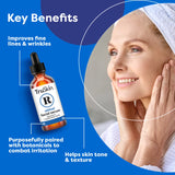 TruSkin Retinol Face Serum, Gentle Anti-Aging with Peptides & Hyaluronic Acid, 1 fl oz