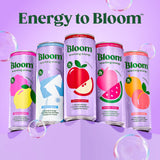 Bloom Nutrition Sparkling Energy Drink, Raspberry Lemon, 12 fl oz Cans, 6 Pack