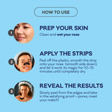 Biore Men's Skincare Charcoal Deep Cleansing Blackhead Remover Pore Nose Strips for Skin Care, 6 Ct