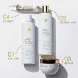 Dove Shampoo & Conditioner Set for Women Bond Strength with Peptide Complex, 12 Fl oz 2 Count Squeeze Bottles