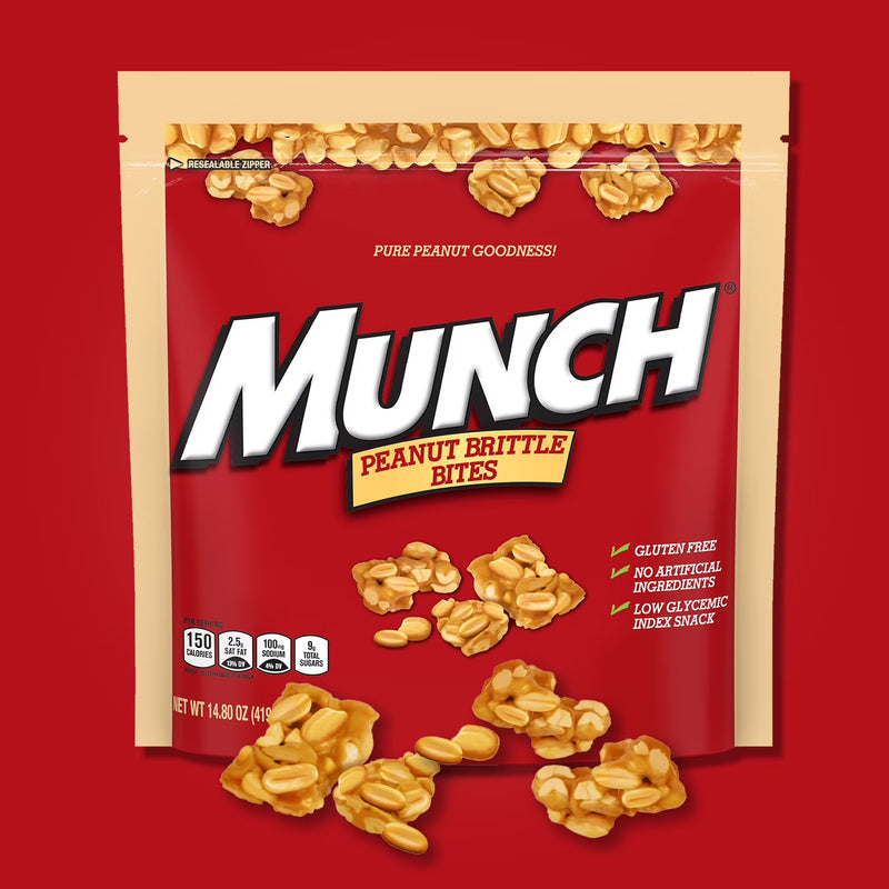 Munch Peanut Brittle Bites Gluten-Free, 14.8 oz
