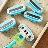 Equate Women's 5-Blade Cartridge Refills for Equate 5-Blade and Gillette Venus Handles, 4 Count