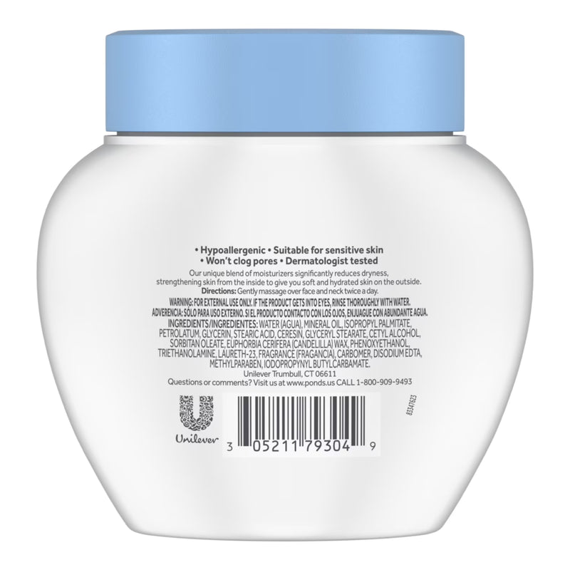POND’S Dry Skin Cream, Moisturizing Face Cream for Deep Hydration – 10.1 oz