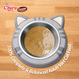 INABA Churu Meal Chowder Adult Wet Cat Food, 2.29 oz cup, 12-count, Chicken Variety Pack
