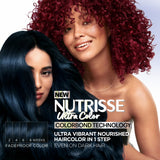 Garnier Nutrisse Ultra Nourishing Unisex Hair Color Highlights Creme, V2 Dark Intense Violet, 1 Kit