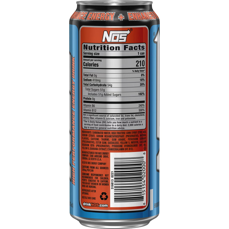 NOS Original 12 Pack - 16 Fl Oz